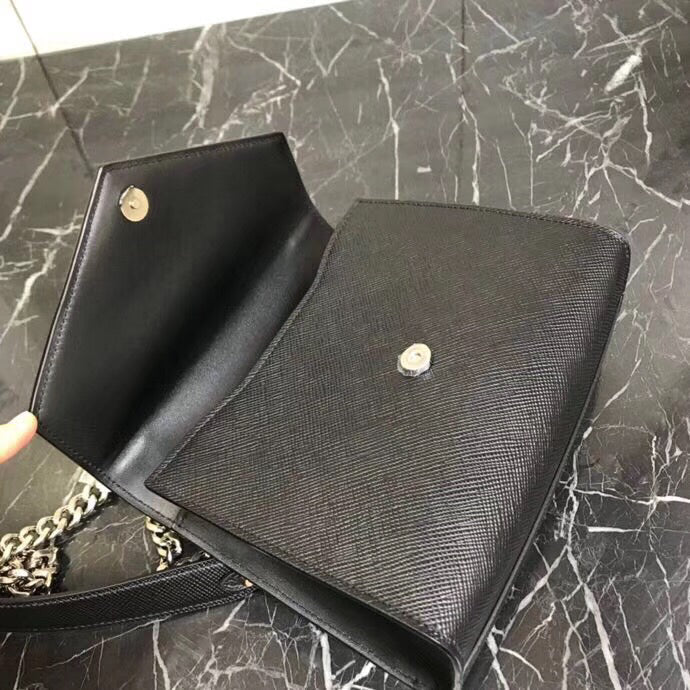 Prada So Black Monochrome Flap Bag