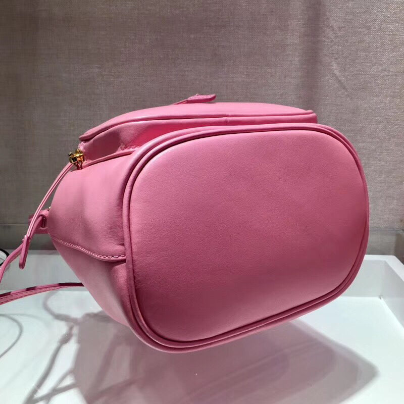 Prada Bucket Bag In Pink Calfskin 1BH038