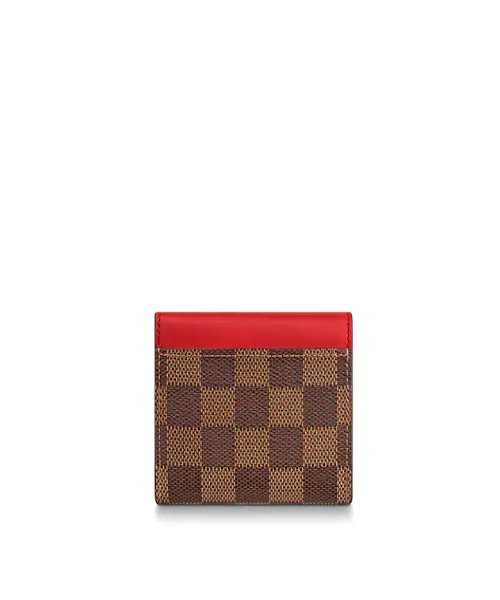 Louis Vuitton Zoé Wallet Damier Ebene Fuchsia colored leather