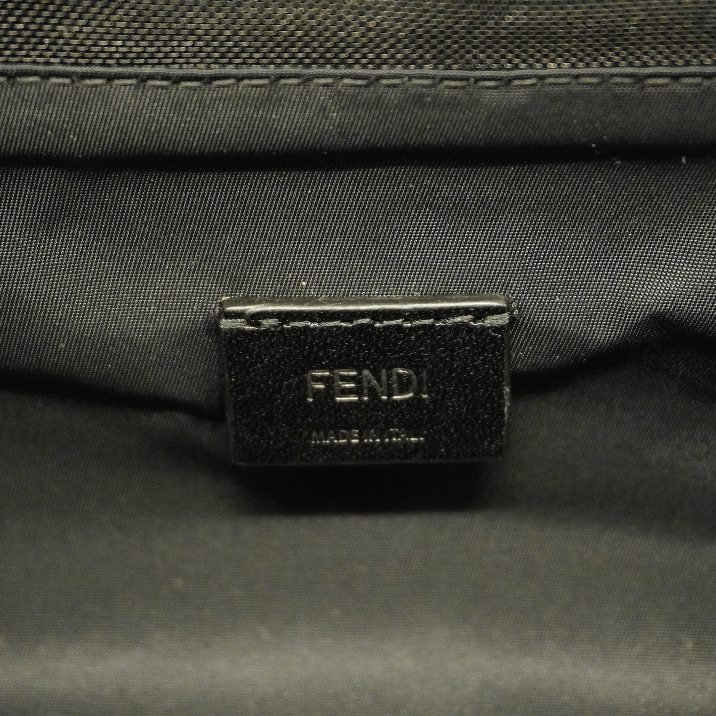 FENDI   Zucca Clutch Bag Men's Leather,PVC Black