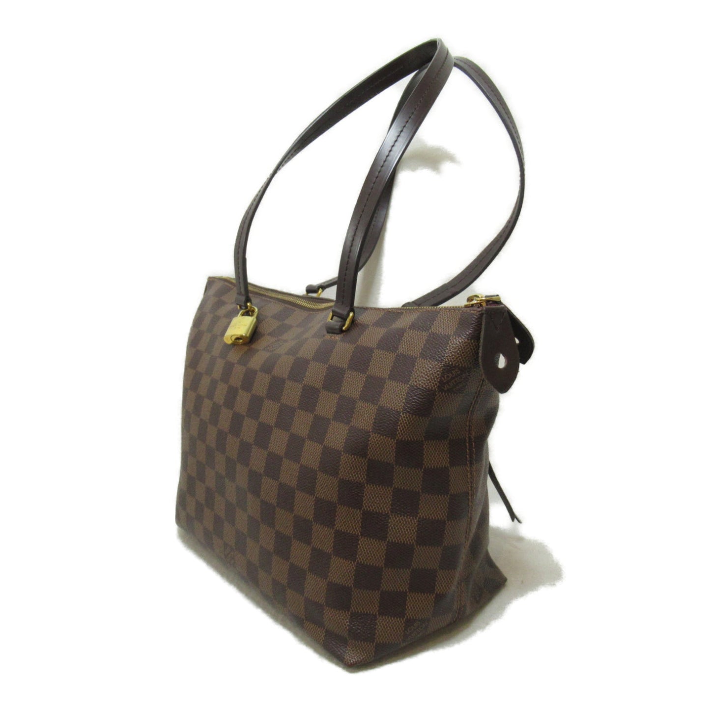 LOUIS VUITTON Jena PM Tote Bag Brown Ebene Damier PVC coated canvas N41012