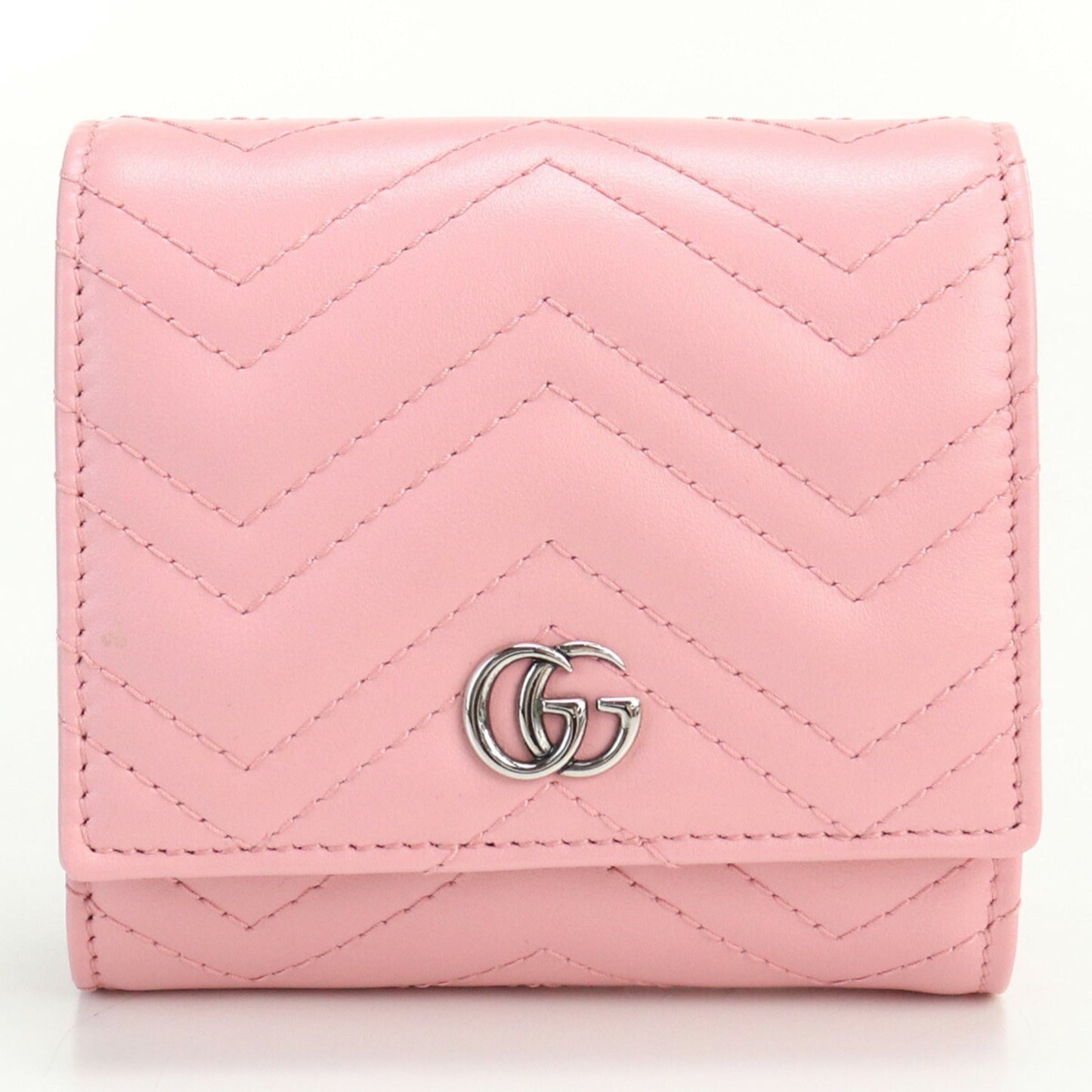 GUCCI Bifold Wallet GG Marmont 598629 Leather Ladies