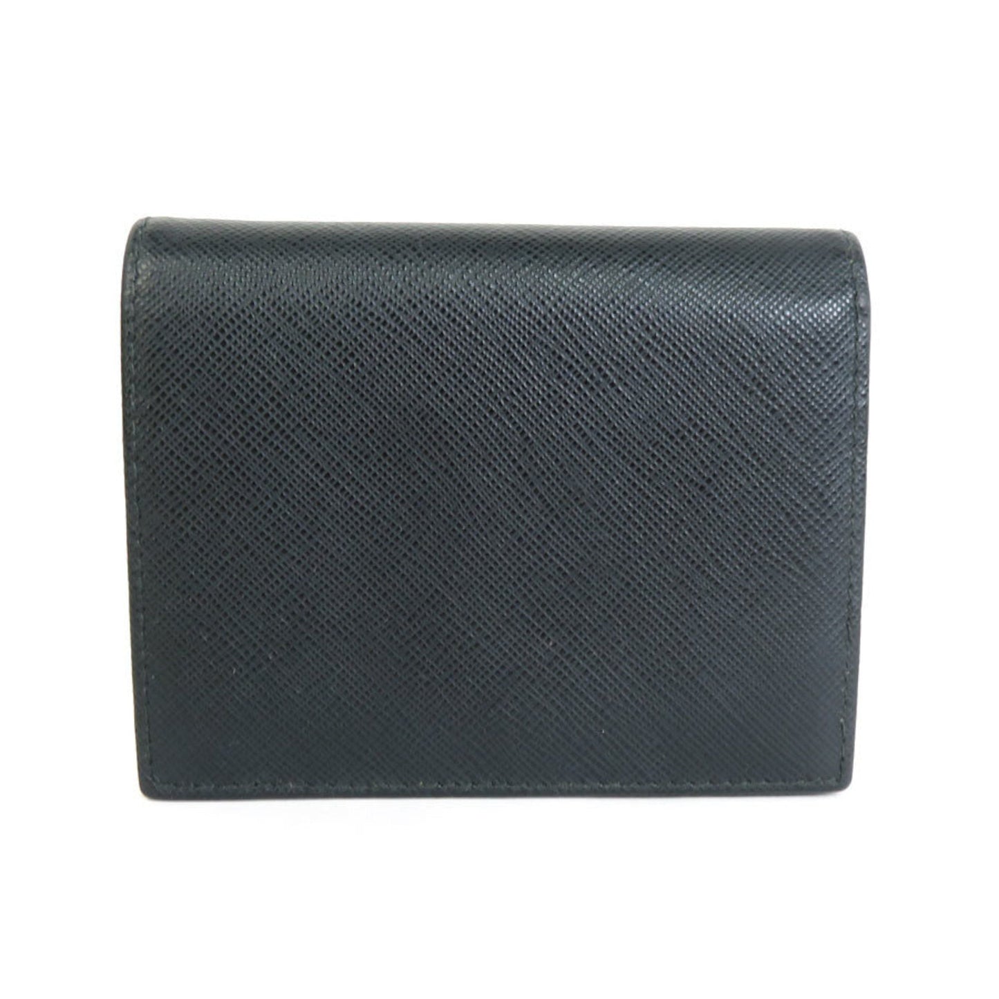 PRADA folio wallet leather black 1MV204 55188f