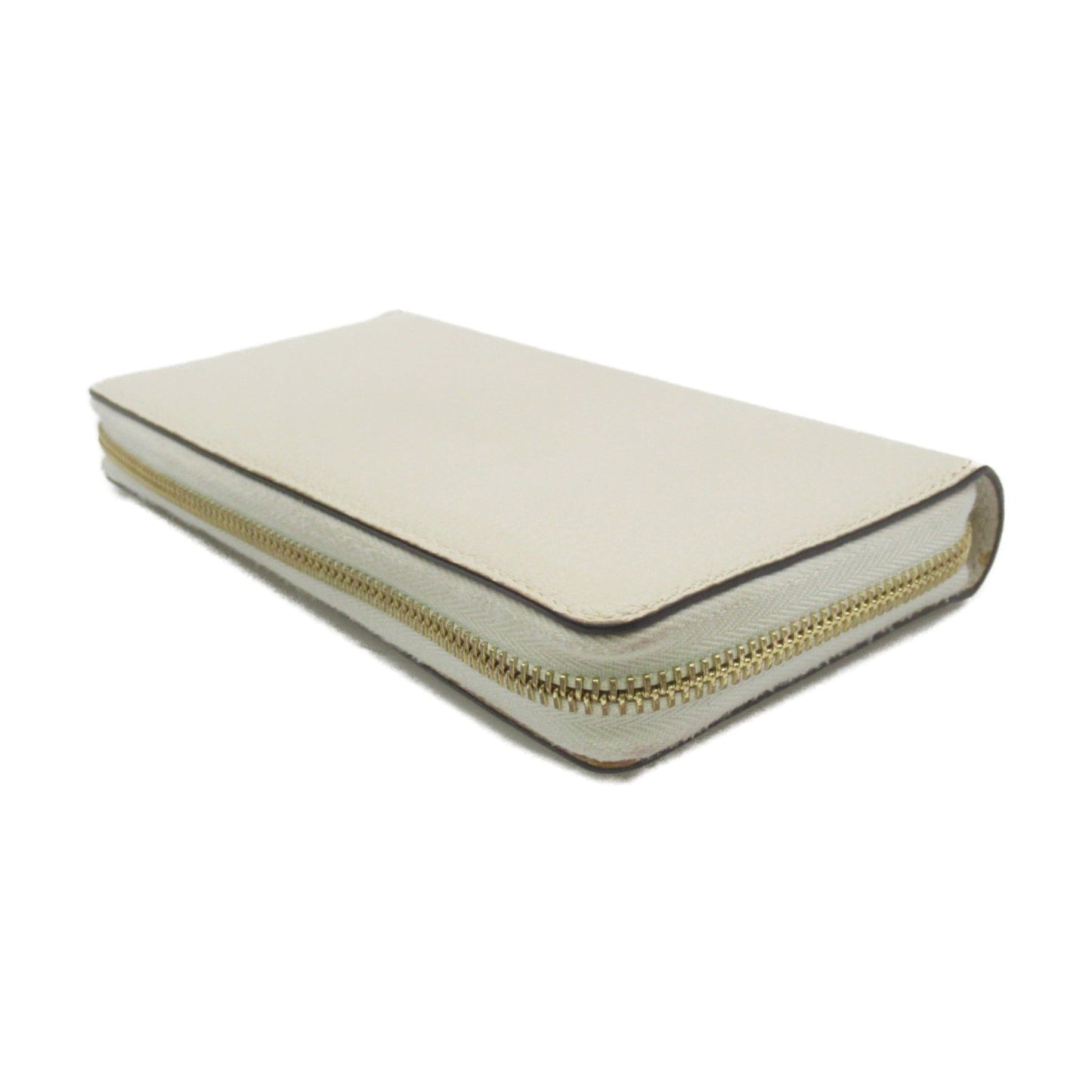 GUCCI Round long wallet Ivory leather 570661