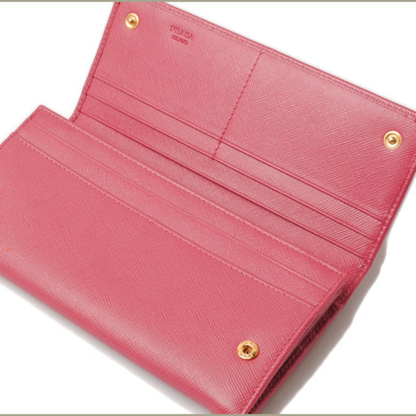 Prada Wallet PRADA Long wallet 1M1132 SAFFIANO METAL Safiano metal PEONIA Peonia