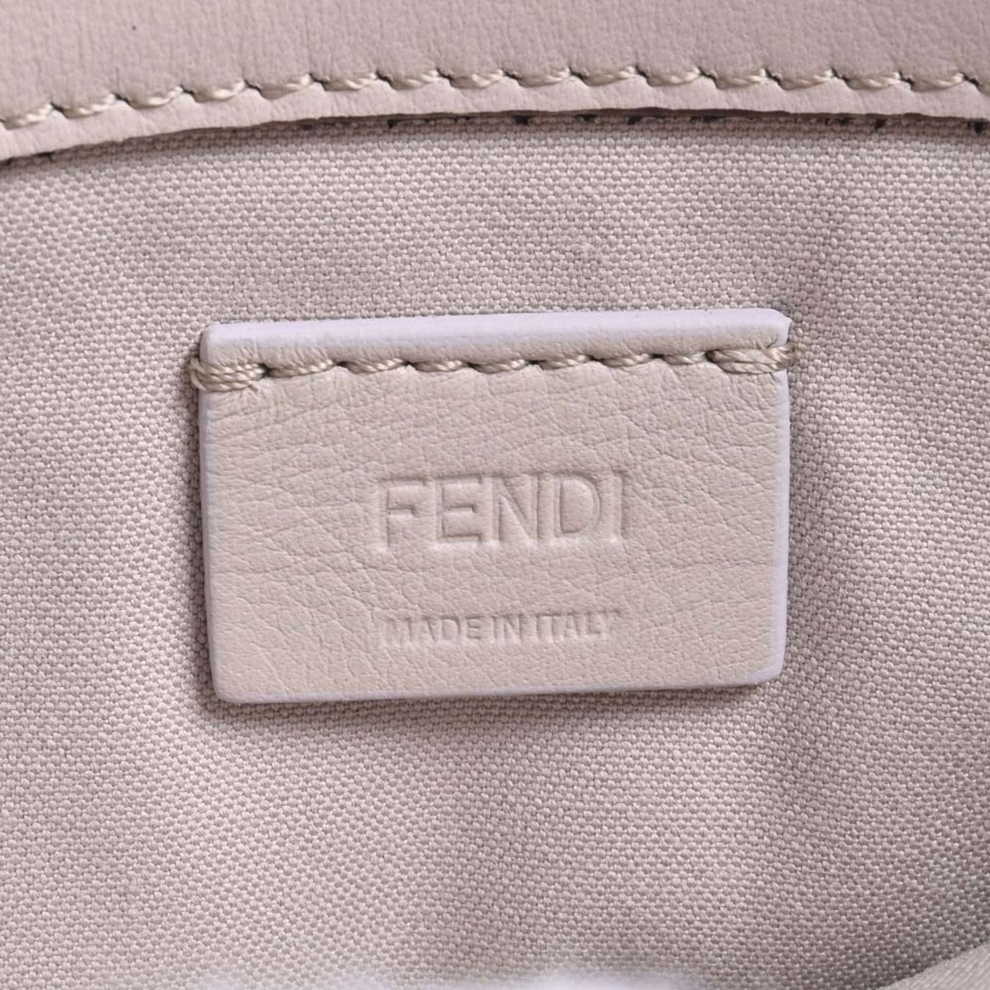 FENDI Leather Chain Shoulder Long Wallet 8M0346 Gray Ladies