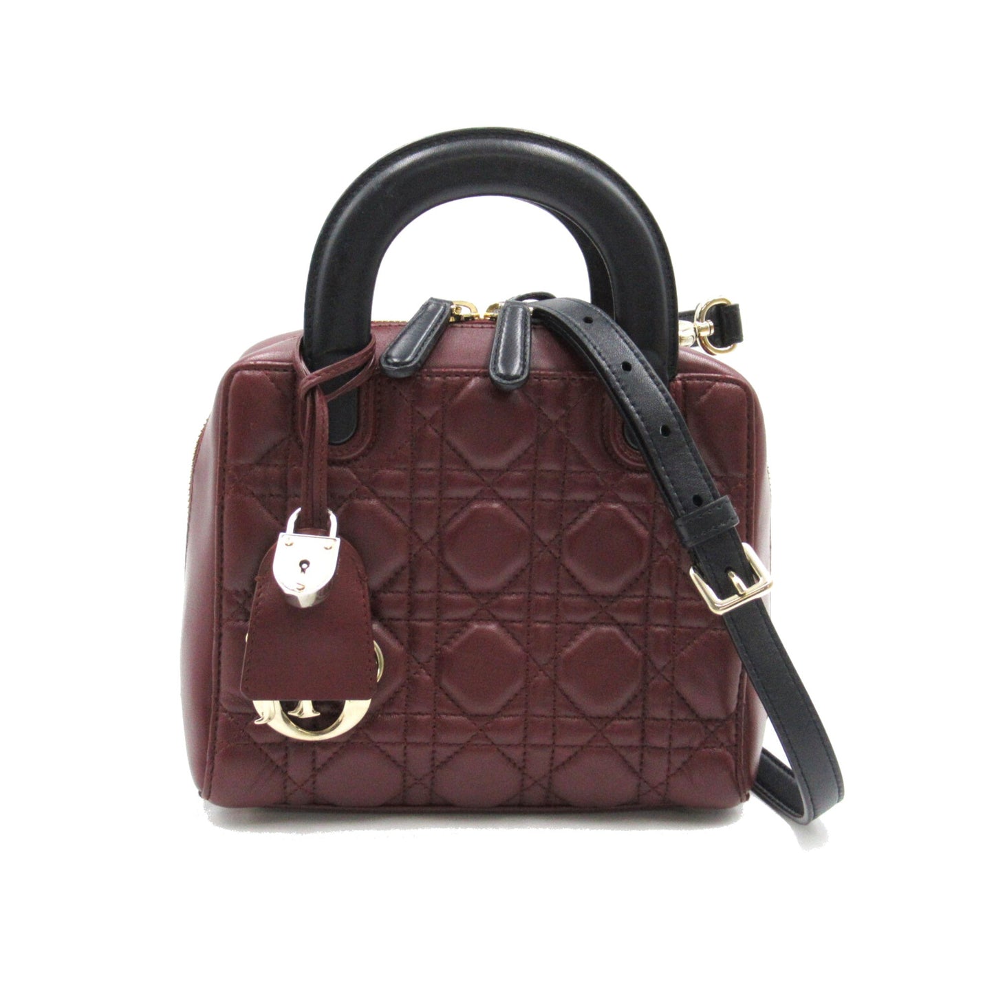 Dior Lily Classic Cannage Shoulder Bag Bordeaux system Lambskin [sheep leather] 01-BO-0176