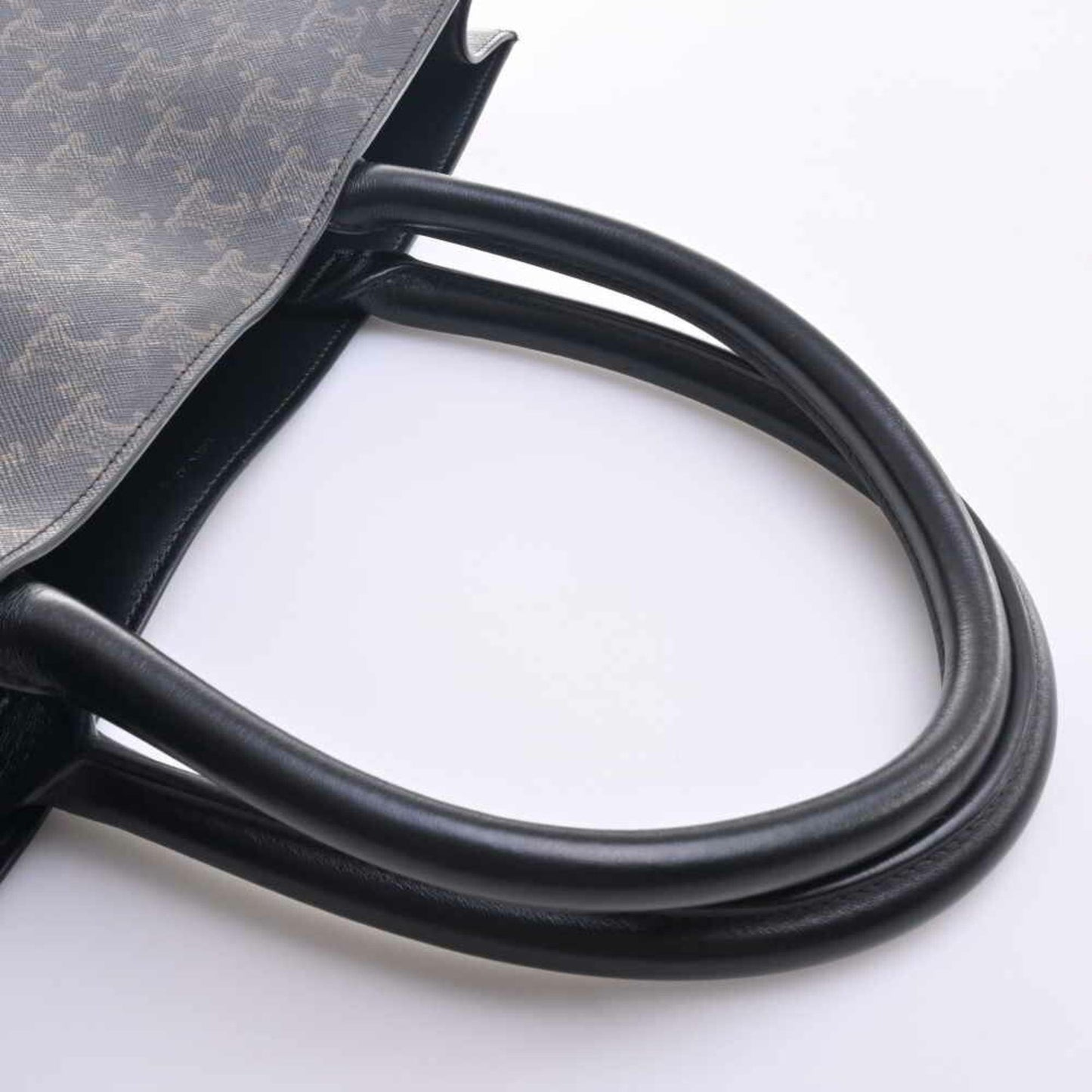 Celine Leather Triomphe Tote Bag Black Ladies