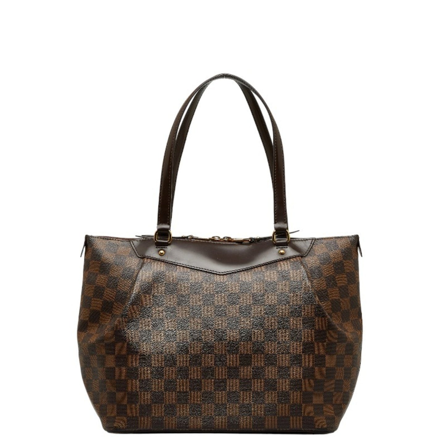 LOUIS VUITTON Damier Westminster GM Tote Bag Shoulder N41103 Brown PVC Leather Ladies