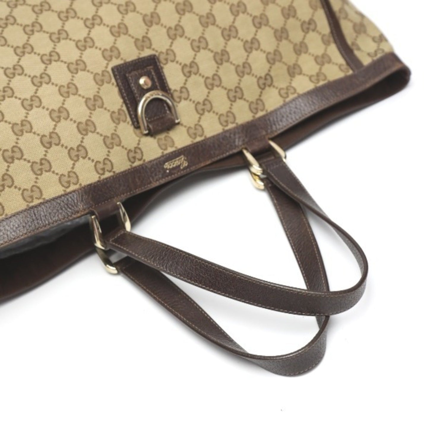 GUCCI handbag GG pattern  brown tote bag