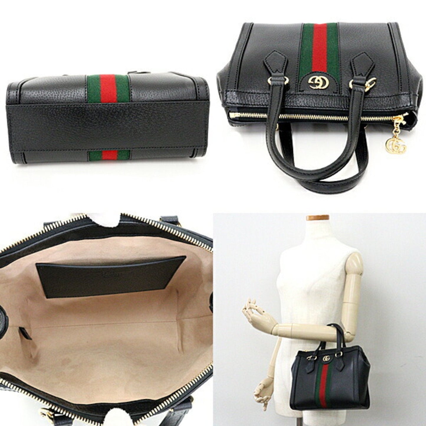 GUCCI Offdia GG 2way shoulder bag tote 719882 black