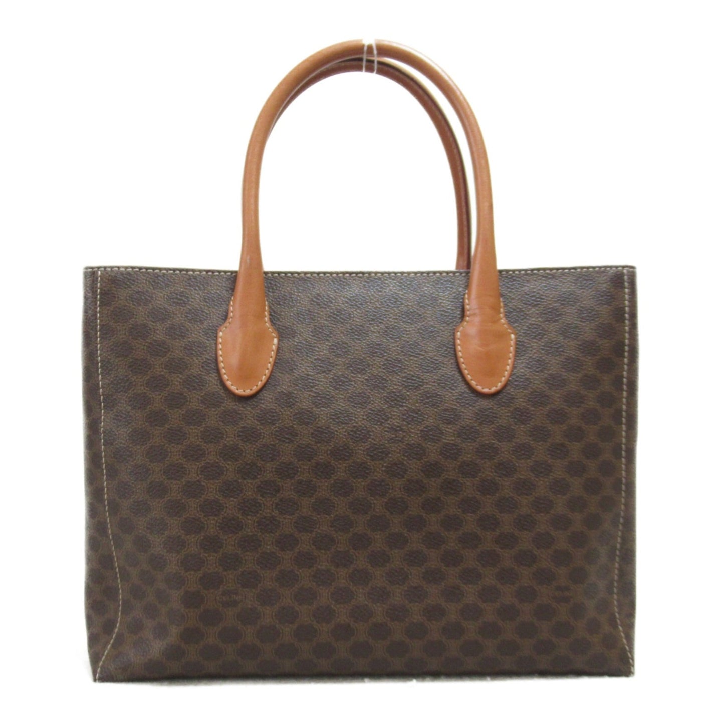 Celine Tote Bag Brown Dark brown PVC coated canvas