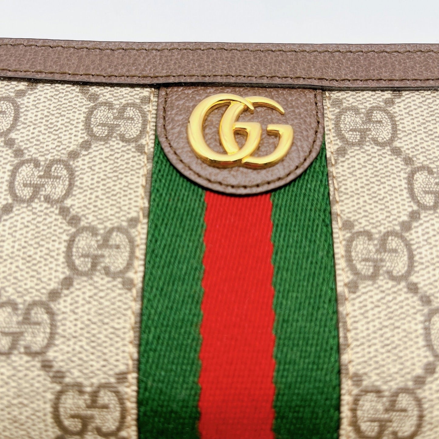 GUCCI GG Zip Around Wallet Brown Beige GG Supreme 52315496IWG8745