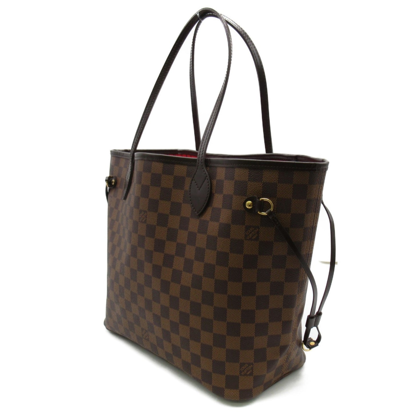 LOUIS VUITTON Neverfull MM Tote Bag Brown Ebene Damier PVC coated canvas N51105