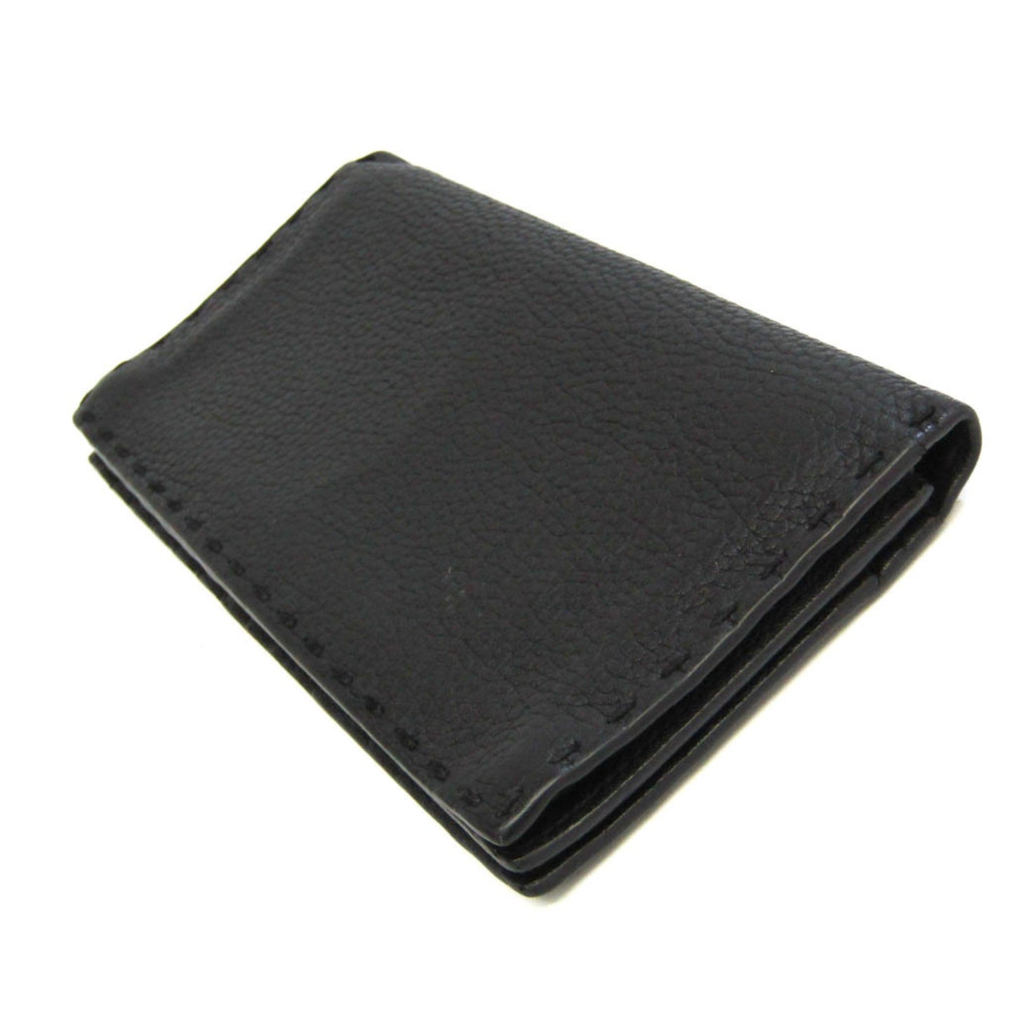 FENDI Selleria 7M0186 Men,Women Leather Long Wallet [bi-fold] Black