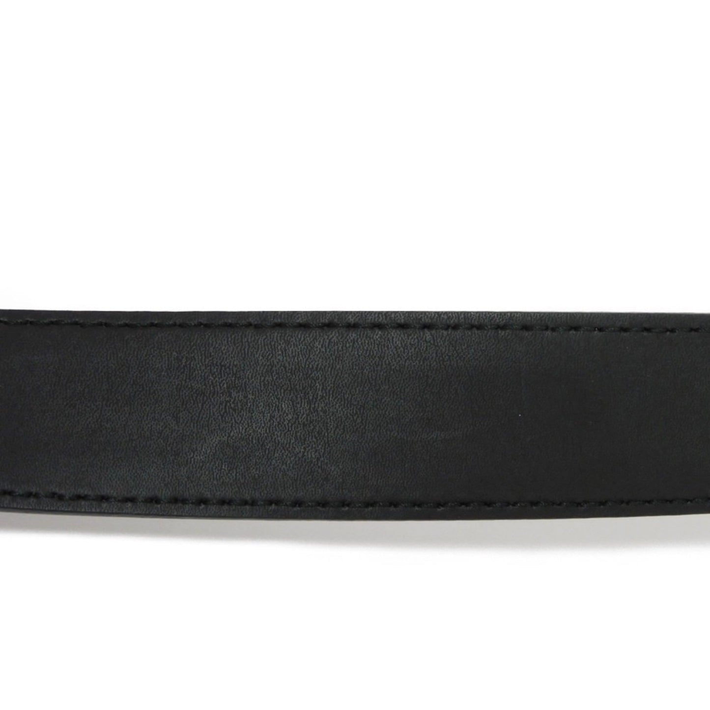 DIOR HOMME Belt DIOR Signature 3mm 90 Grained Calf Black Silver Logo 4173PLTAB_H00N Men's