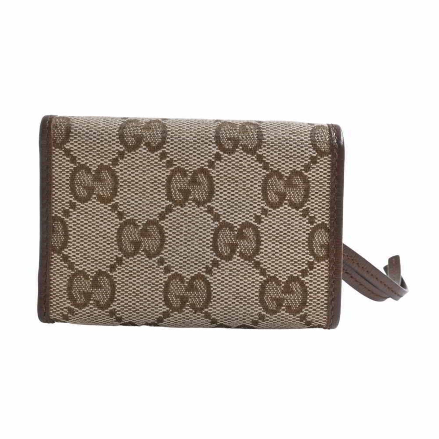 Gucci Balenciaga Collaboration GG Canvas The Hacker Project Trifold Compact Wallet Brown/Beige