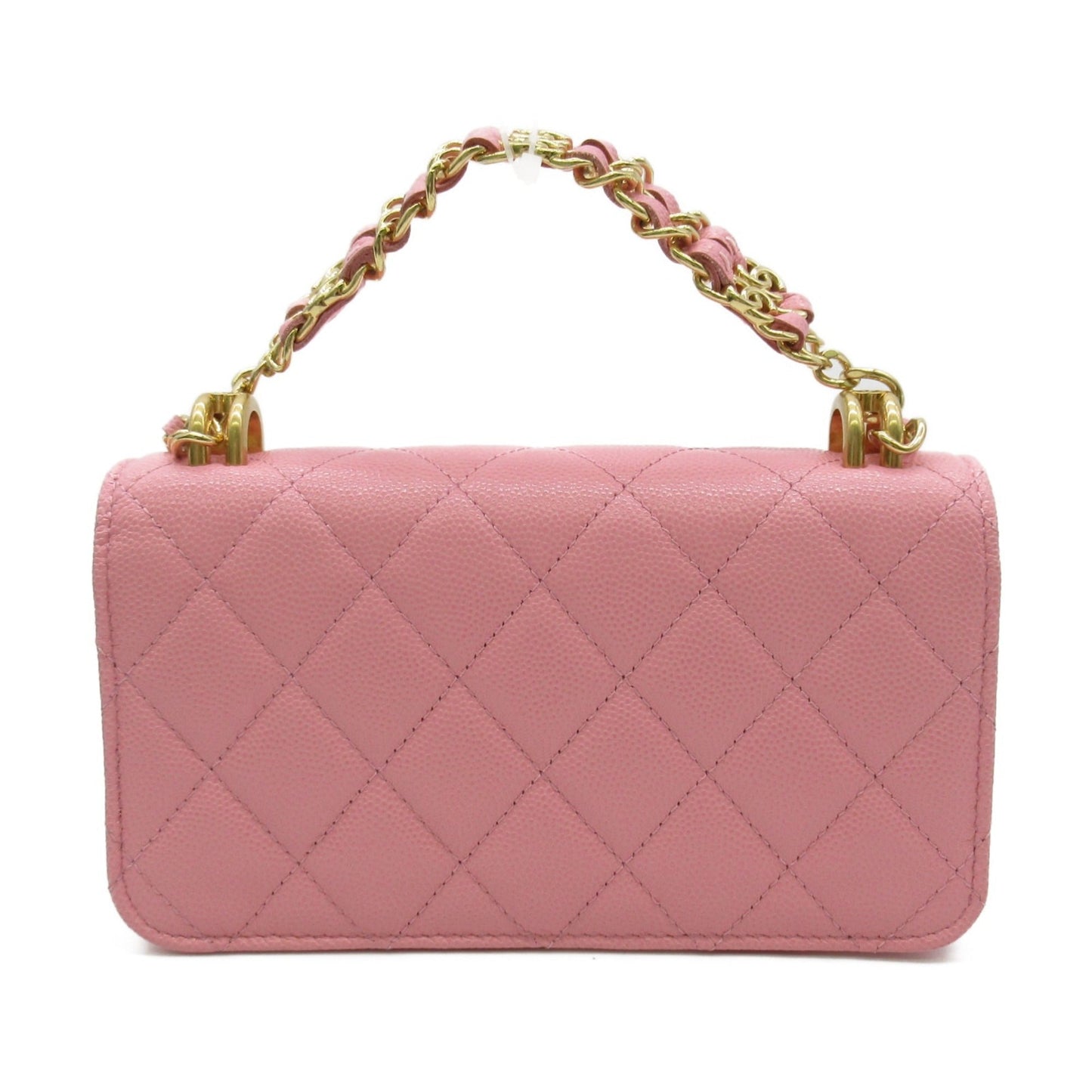 CHANEL Chain wallet Shoulder Bag Pink Caviar Skin [Grained Calf]