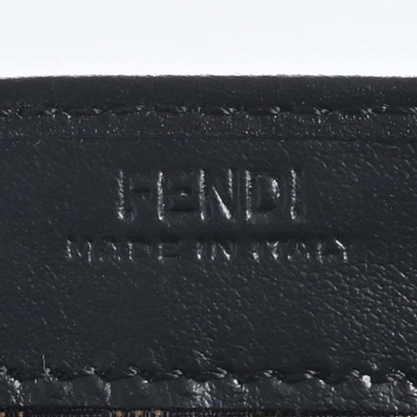 FENDI leather bi-fold long wallet 8M0251 black ladies