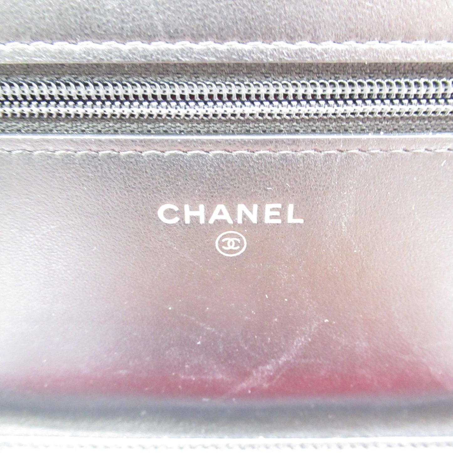 CHANEL Matelasse Chain Wallet Shoulder Bag Black Lambskin [sheep leather]