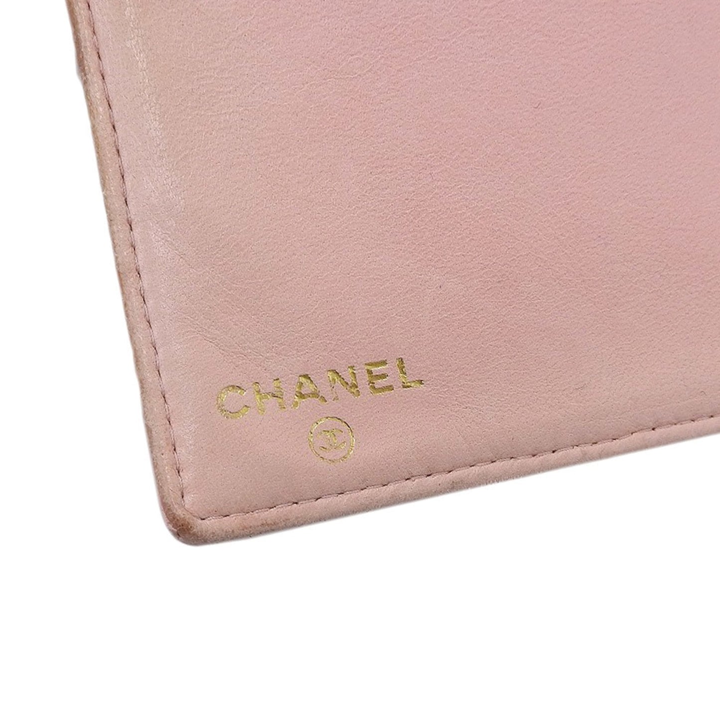 Chanel Coco Mark Logo Long Wallet with Hook Caviar Skin Pink Seal 9th Series A13498