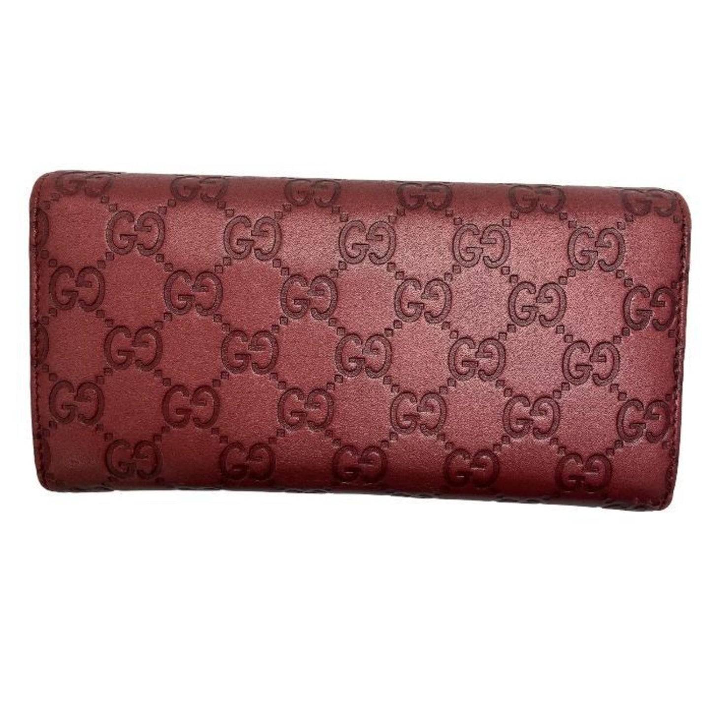 Gucci bi-fold long wallet sima red 251861-3661