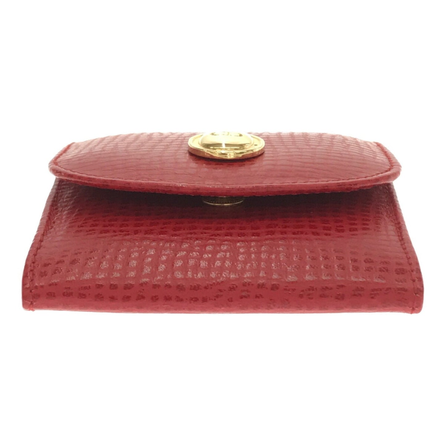 CHRISTIAN DIOR coin case mini wallet clothing accessories plain women's unisex brand RED red