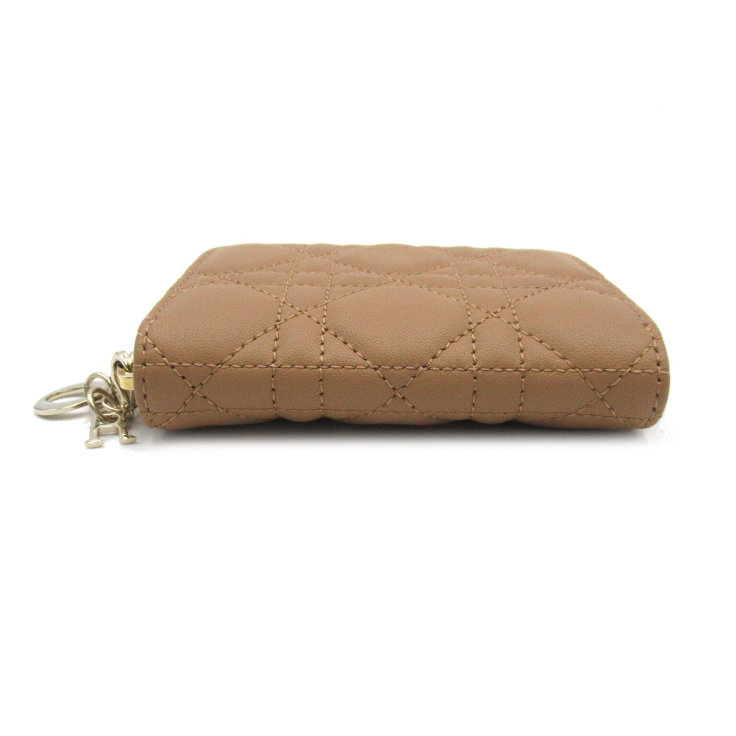 Dior lady dior medium wallet Beige Lambskin [sheep leather] S0985ONMJ53U