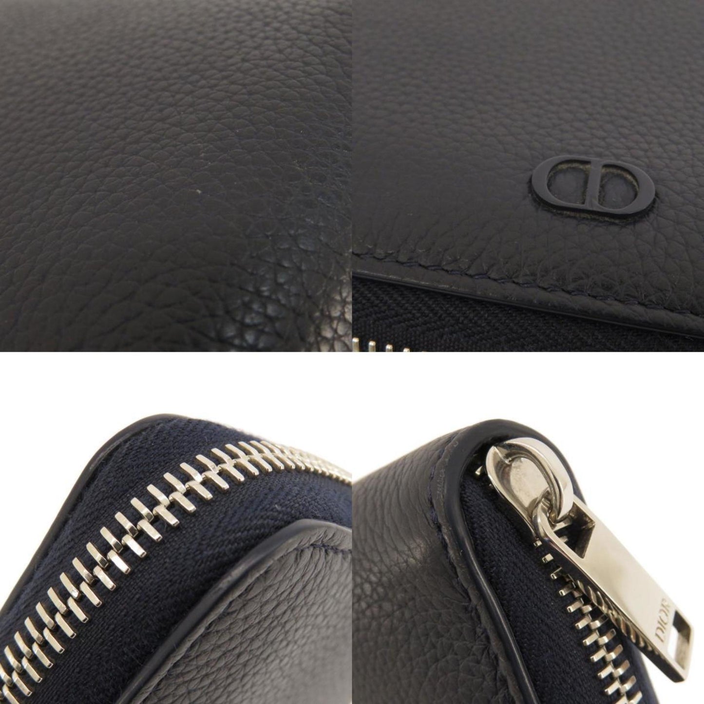 CHRISTIAN DIOR Long Wallet Leather Ladies