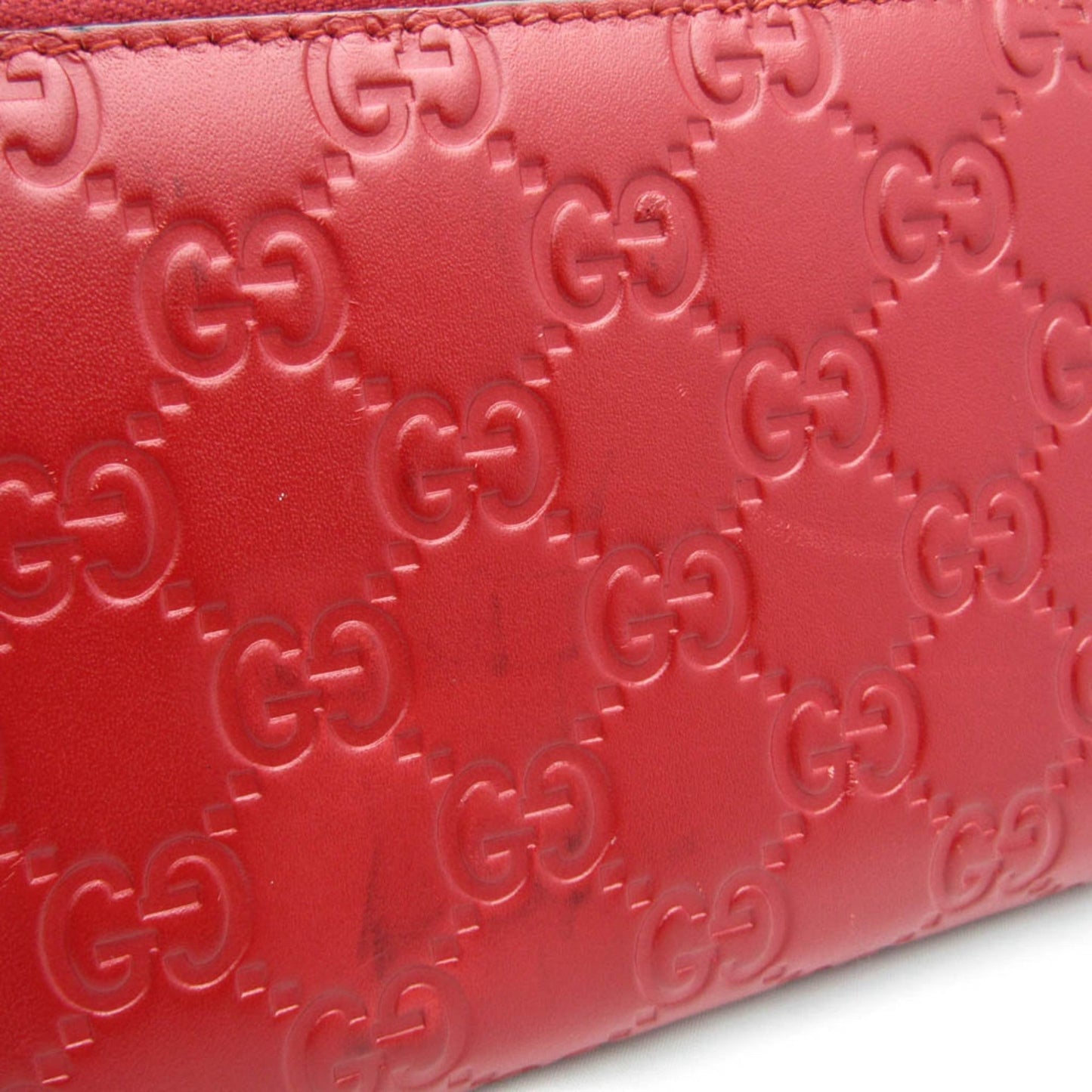 GUCCIssima 388680 GG Leather Long Wallet [bi-fold] Red Color