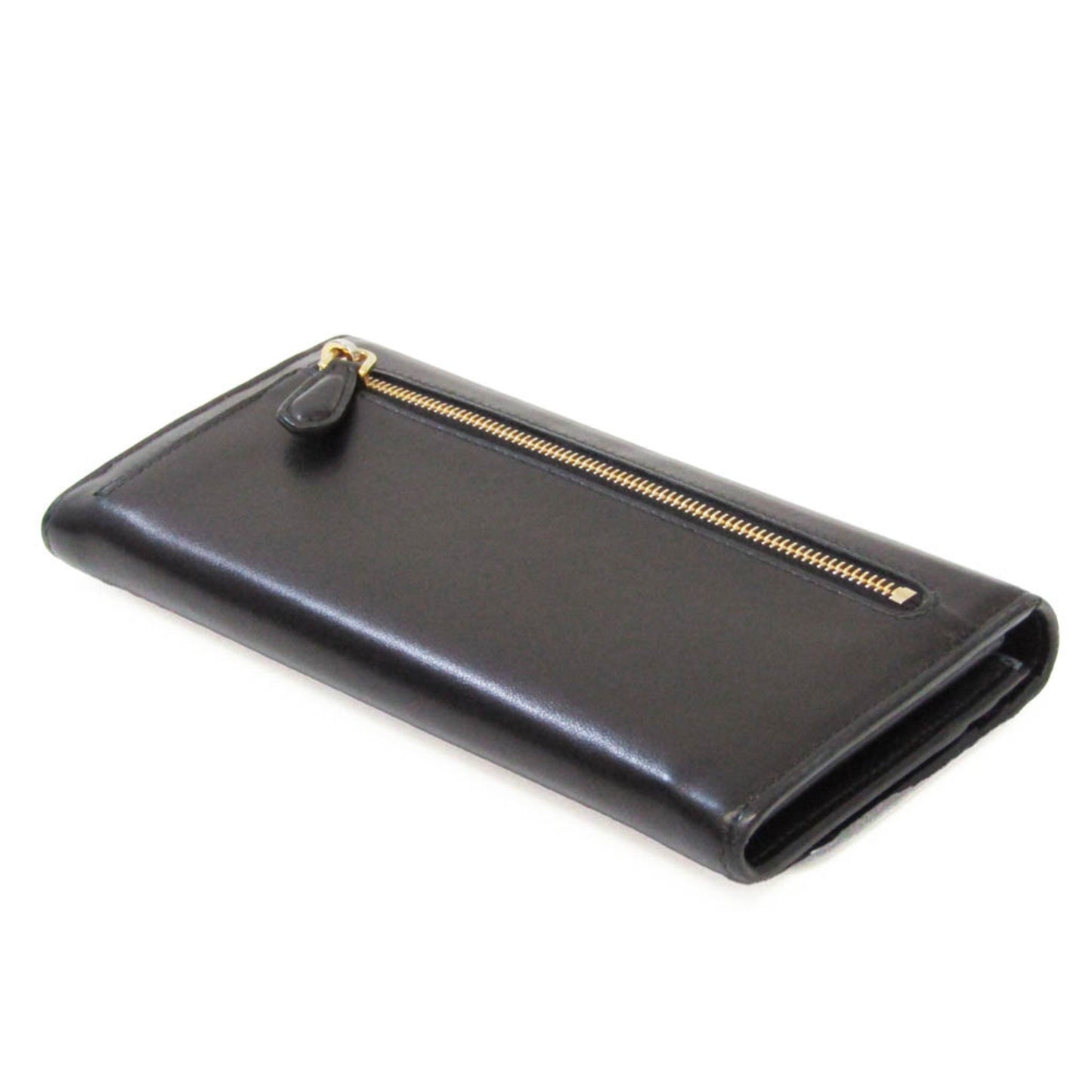 PRADA Men,Women Leather Long Wallet [bi-fold] Black,Blue