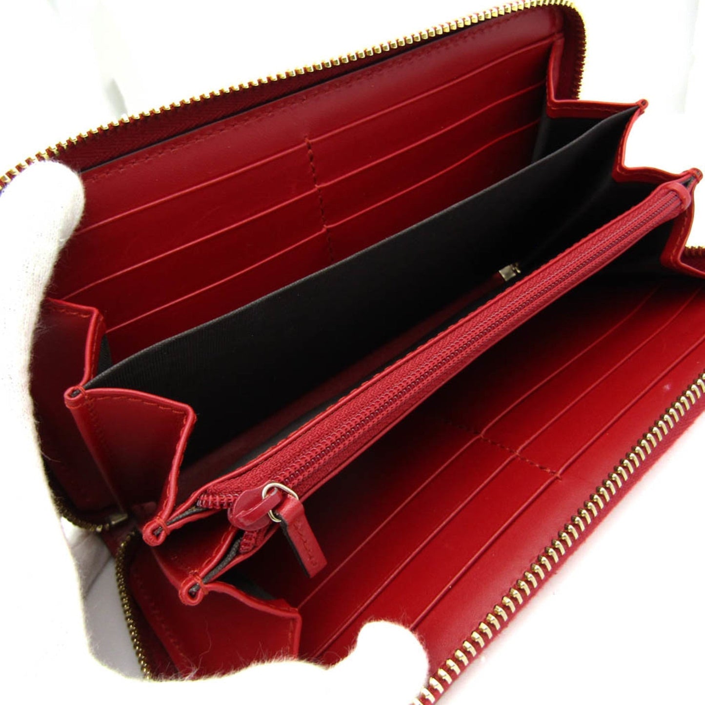 GUCCIssima 388680 GG Leather Long Wallet [bi-fold] Red Color