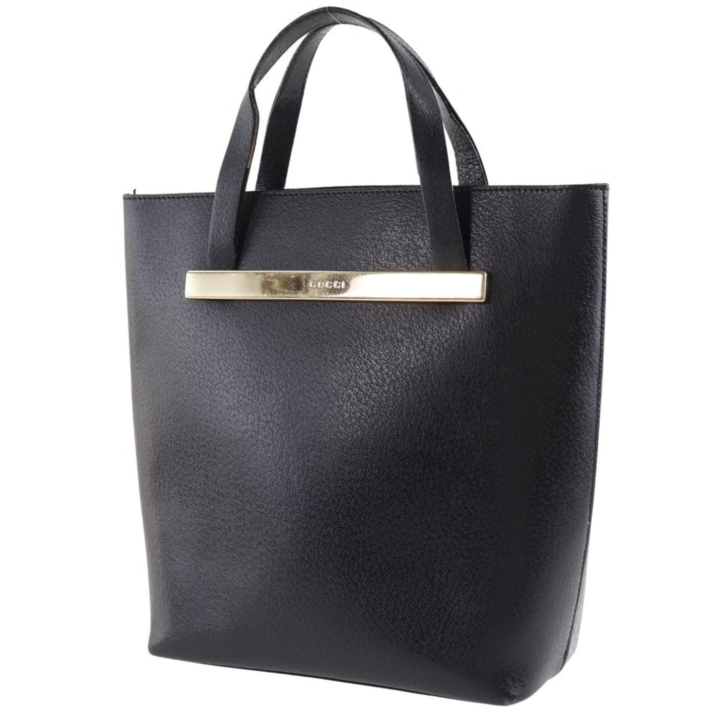 Gucci Old Leather Black Ladies Tote Bag