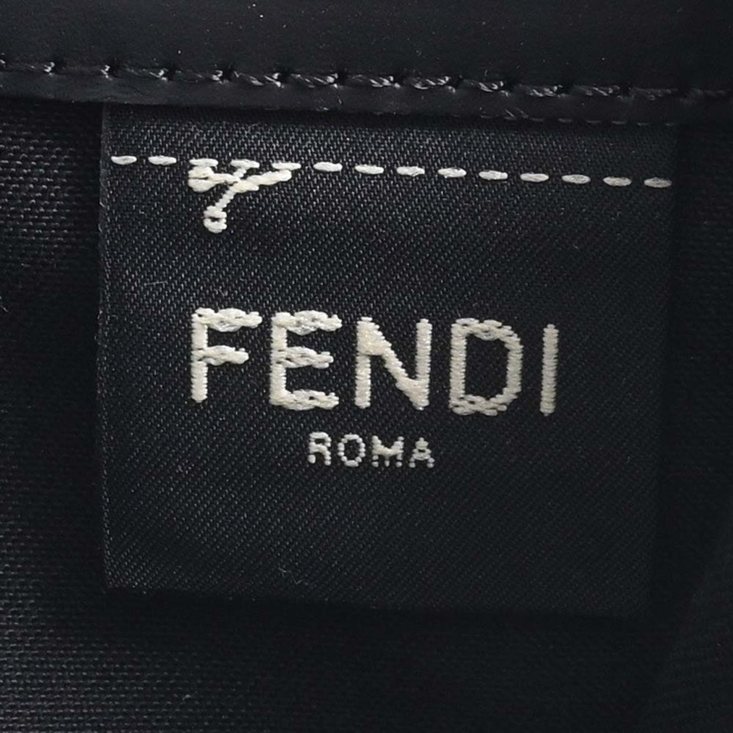 FENDI Micro FF Leather Bifold Long Wallet 7M0264 Black Men's