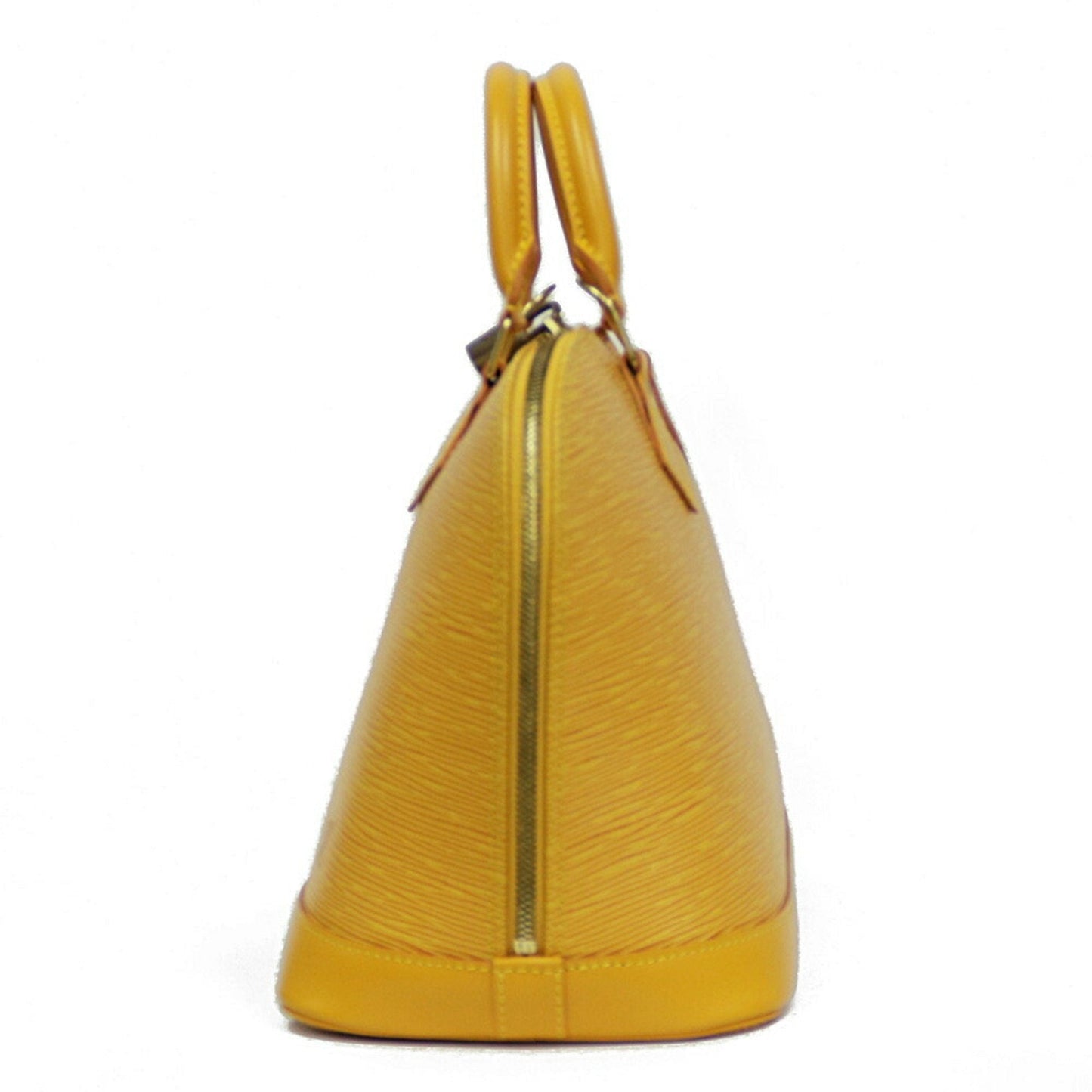 LOUIS VUITTON Alma PM Epi Tote Bag M52149 Yellow Ladies