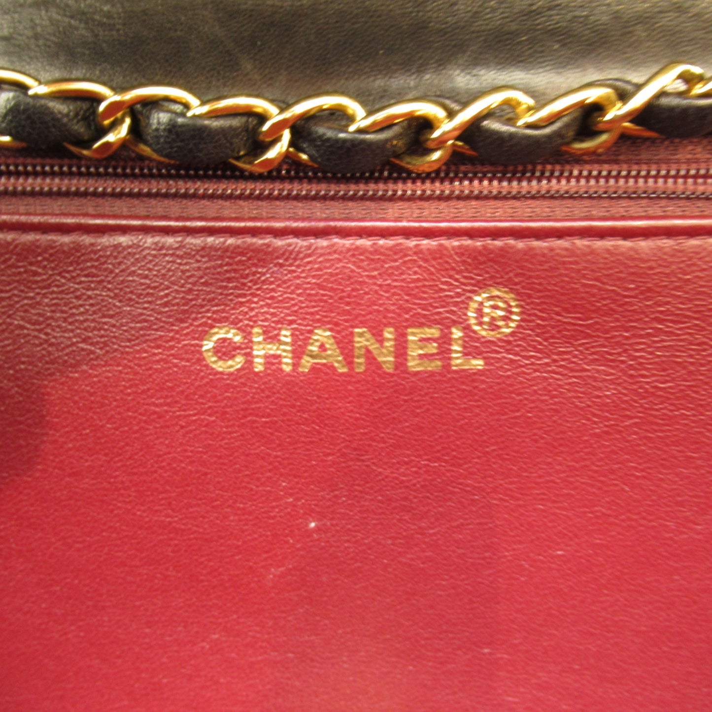 CHANEL Pushlock Matelasse ChainShoulder bag Black Lambskin [sheep leather]