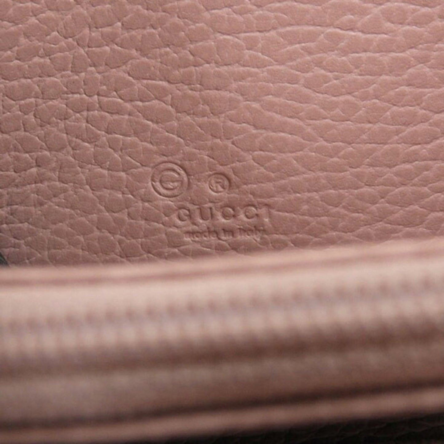 GUCCI Interlocking G Leather Long Wallet 449347 Pink Women's