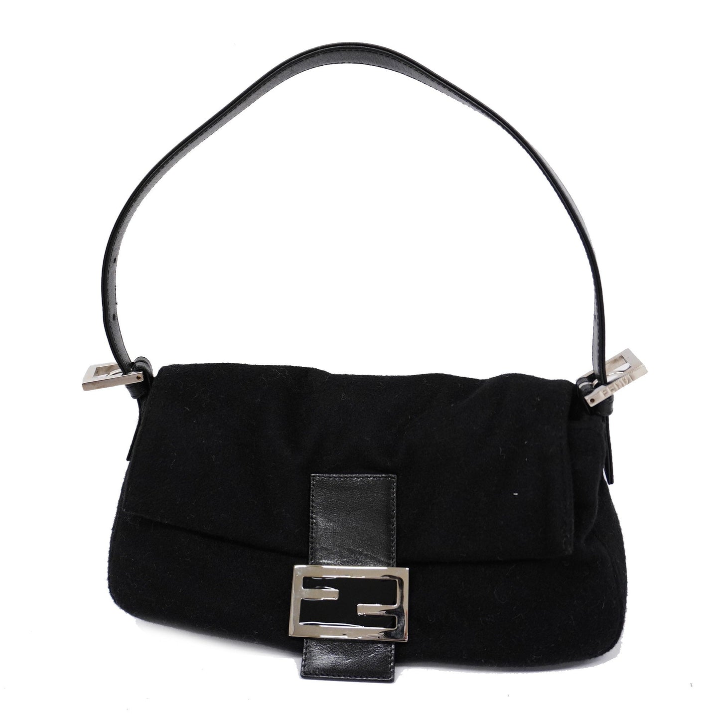 FENDI   Mamma Bucket Women's Felt Handbag Black