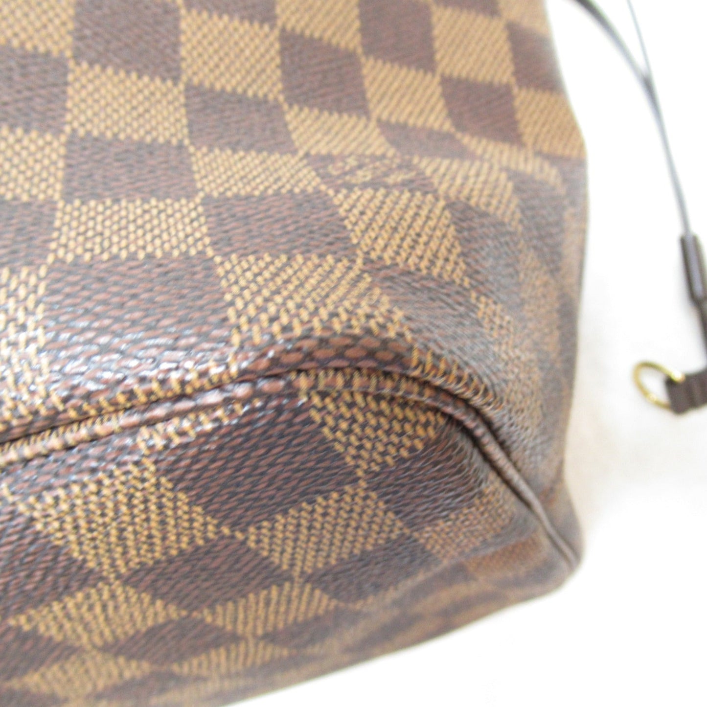 LOUIS VUITTON Neverfull MM Tote Bag Brown Damier PVC coated canvas N41603