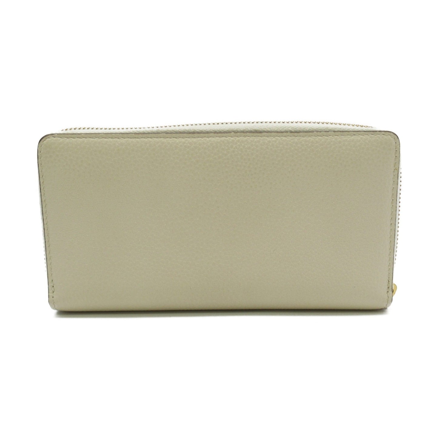 GUCCI Round long wallet Ivory leather 570661