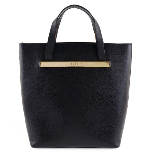 Gucci Old Leather Black Ladies Tote Bag