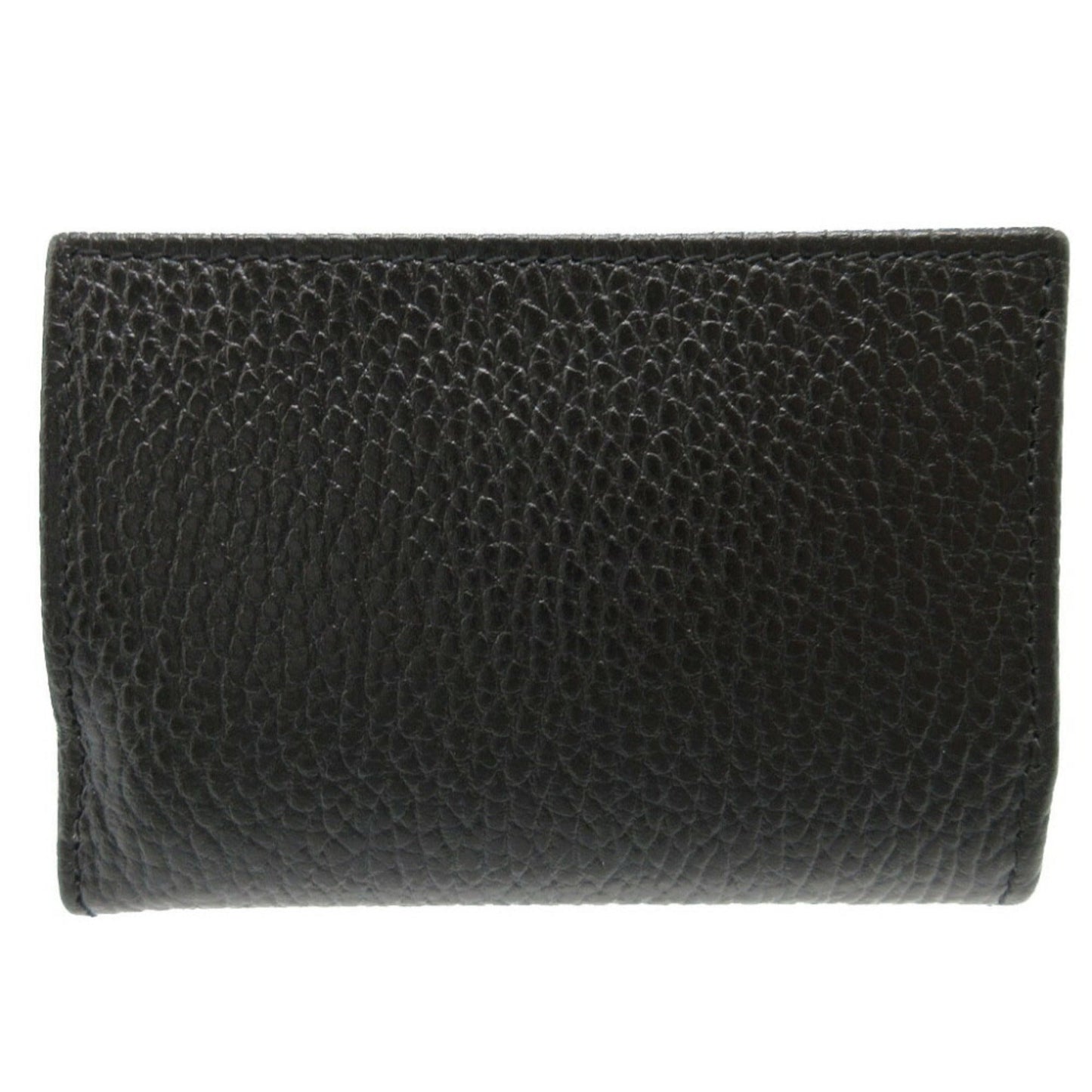 GUCCI 644407 Double G Leather Black Wallet