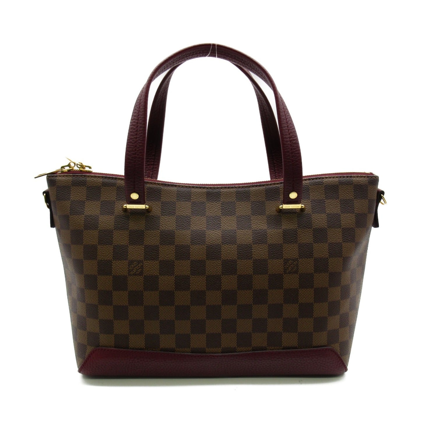 LOUIS VUITTON Hyde Park Tote Bag Brown Fuschia Damier PVC coated canvas N41015