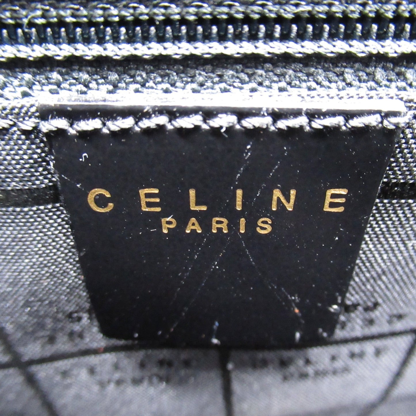 Celine Tote Bag Black Patent leather