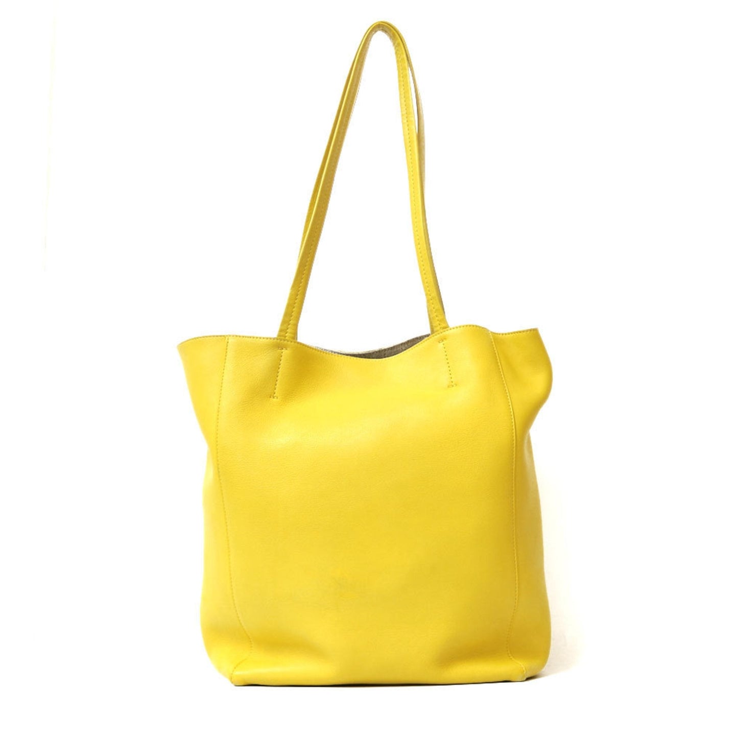 Celine Shoulder Bag Hippo Phantom Tote 2way Yellow Ladies