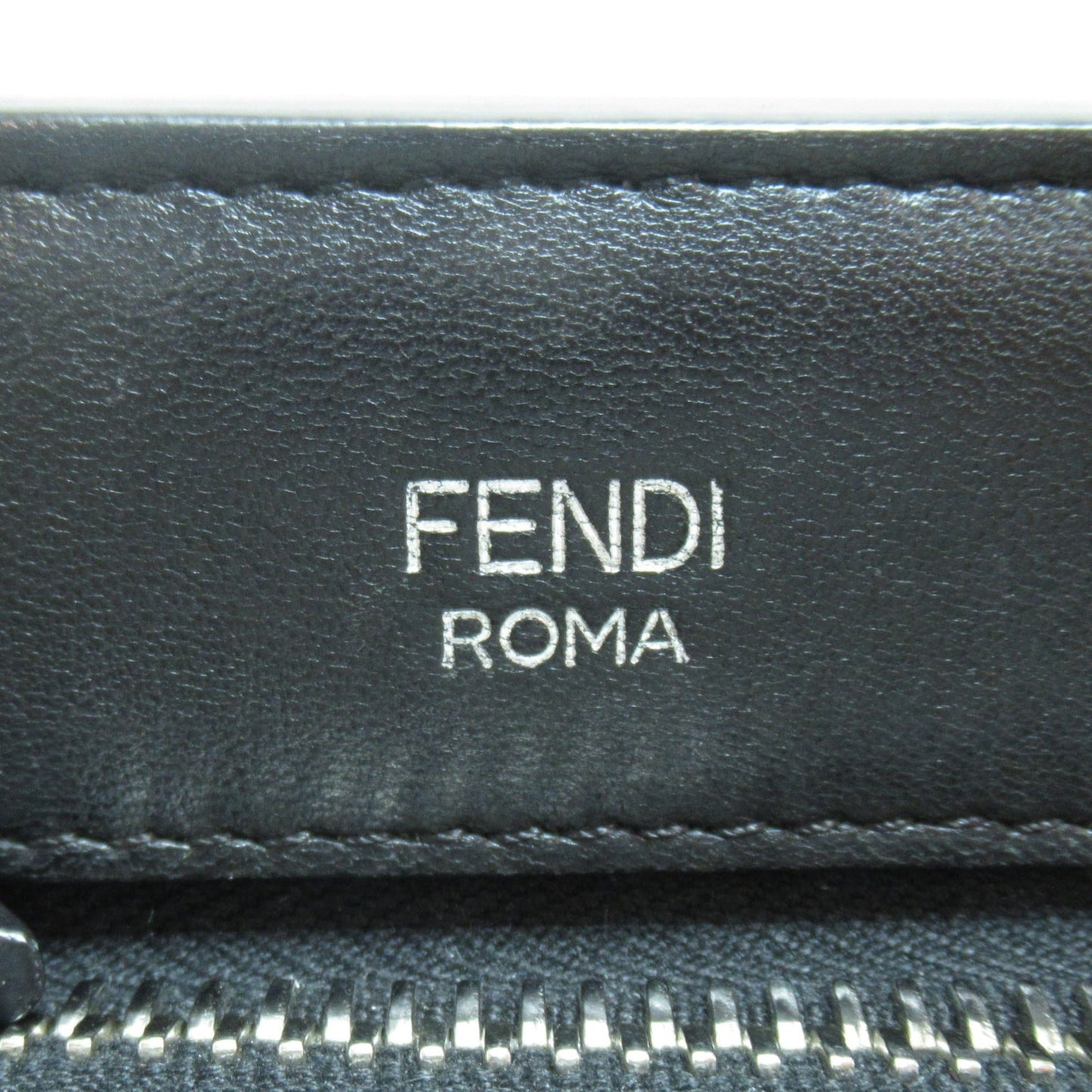 FENDI 2way shoulder bag Black Calfskin [cowhide] Studs