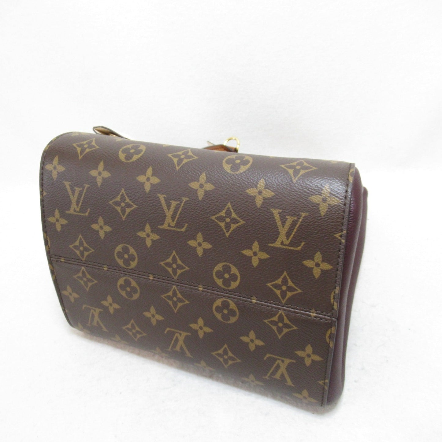 LOUIS VUITTON Fold Tote MM 2wayShoulder Bag Brown Monogram leather M45409