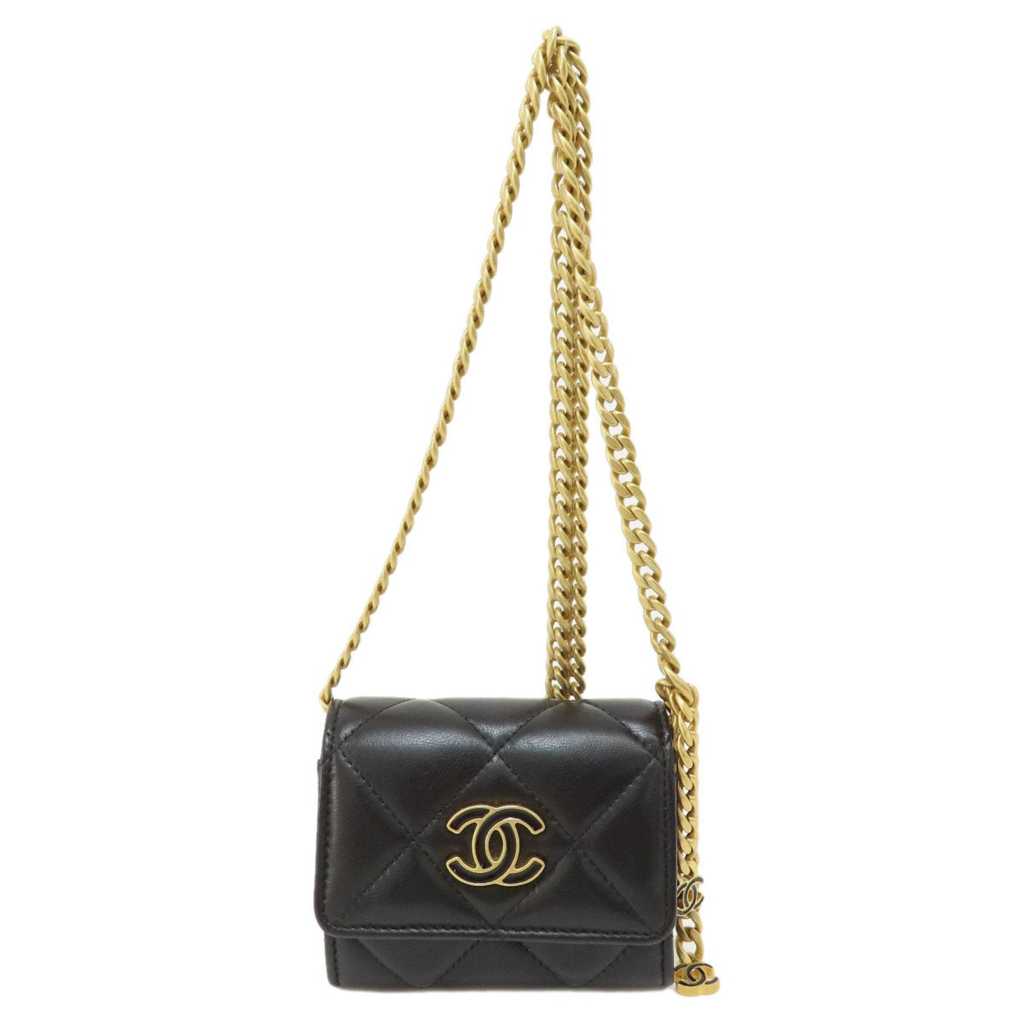 CHANEL Matelasse Cocomark Bifold Wallet [] Lambskin Women's