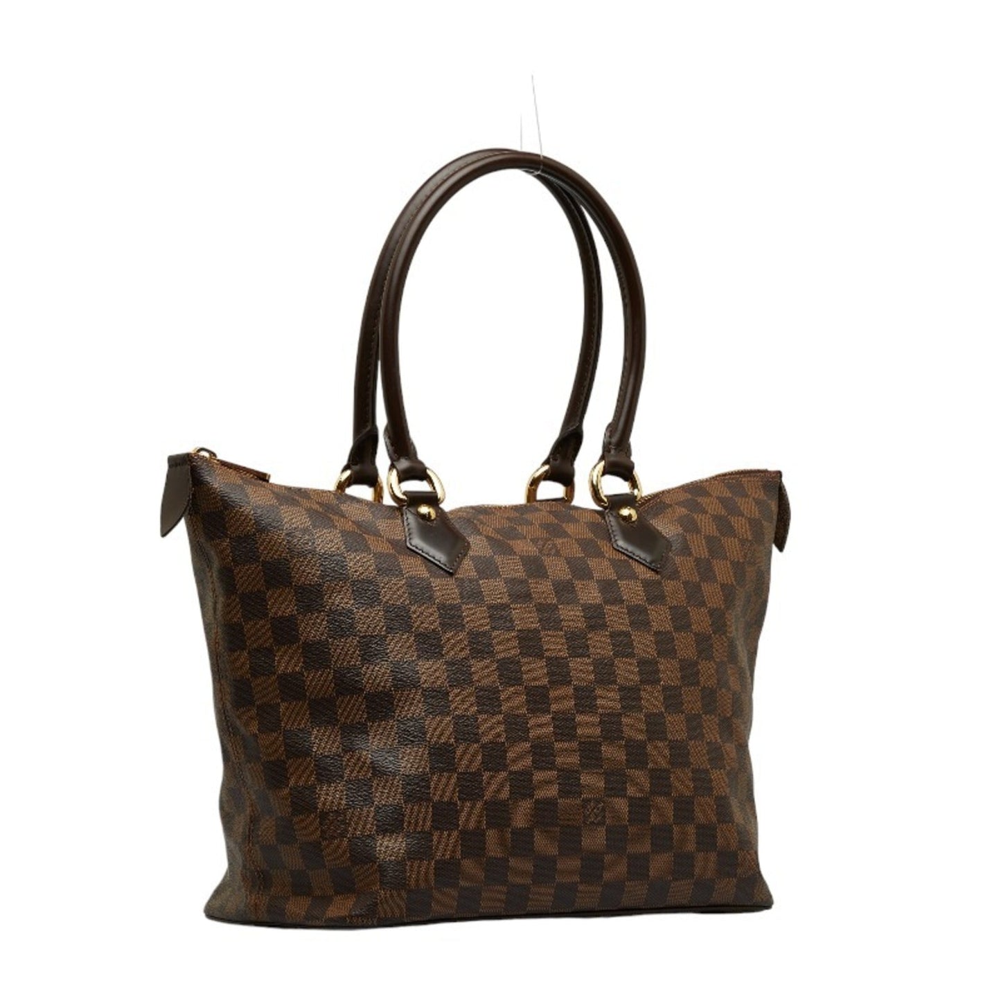 LOUIS VUITTON Damier Saleya MM Handbag Tote Bag N51188 Brown PVC Leather Ladies