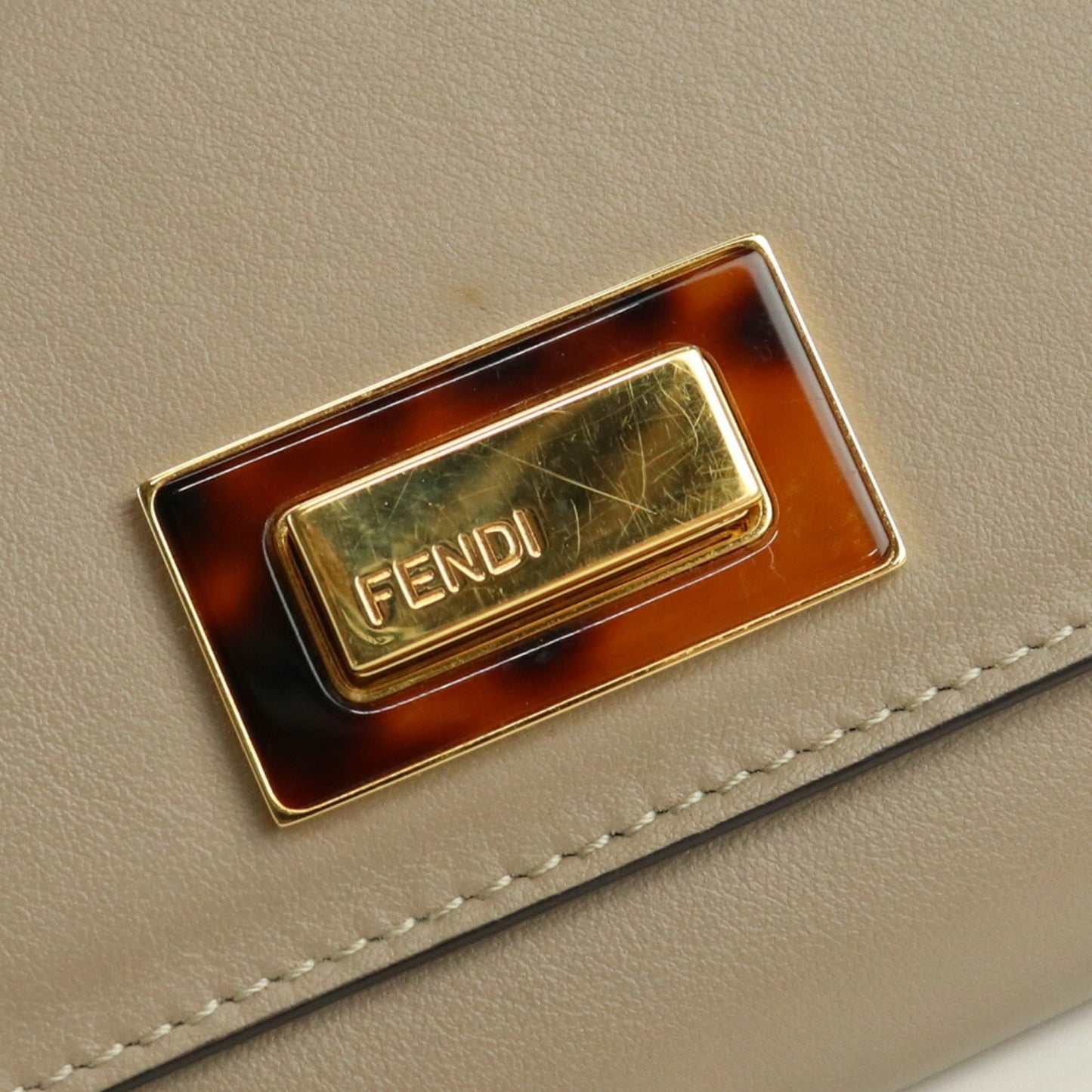 FENDI Peekaboo Wallet 8M0359 SFK Bifold Calf Women's